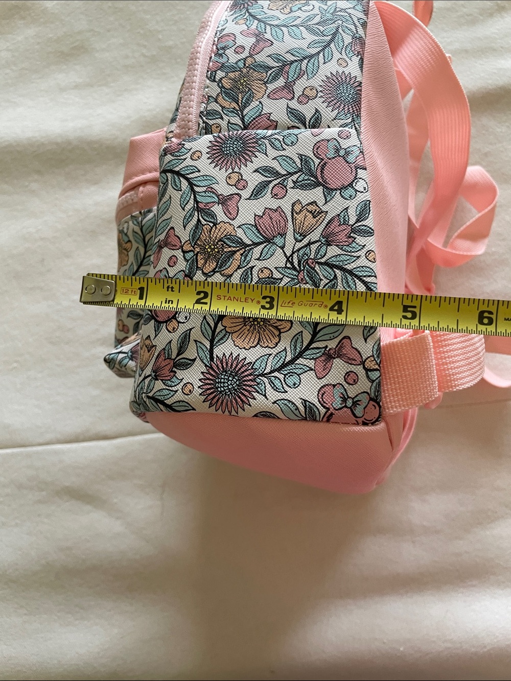 Disney Minnie Mouse Pink Floral Backpack - Picture 9 of 10